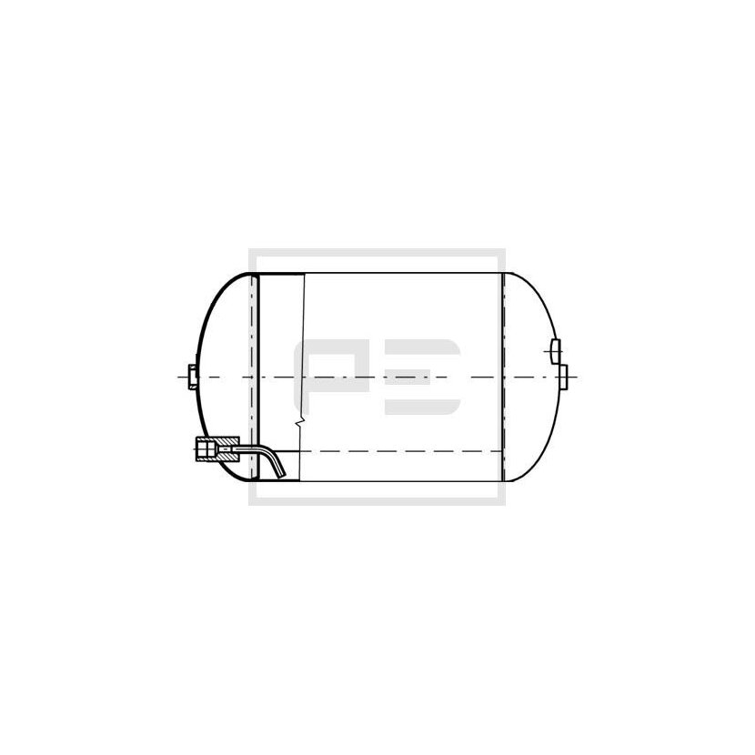 PE Automotive Luftbehälter, Druckluftanlage - passend für 146.511-00A - 14651100A - 020714520