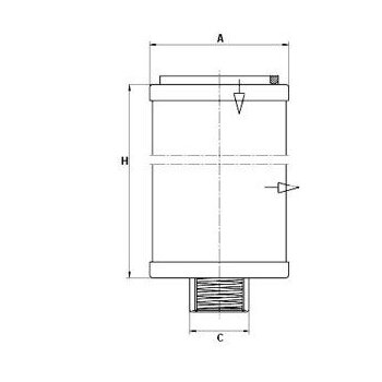 MANN-FILTER Filter, Drucklufttechnik 49 000 50 451 -...