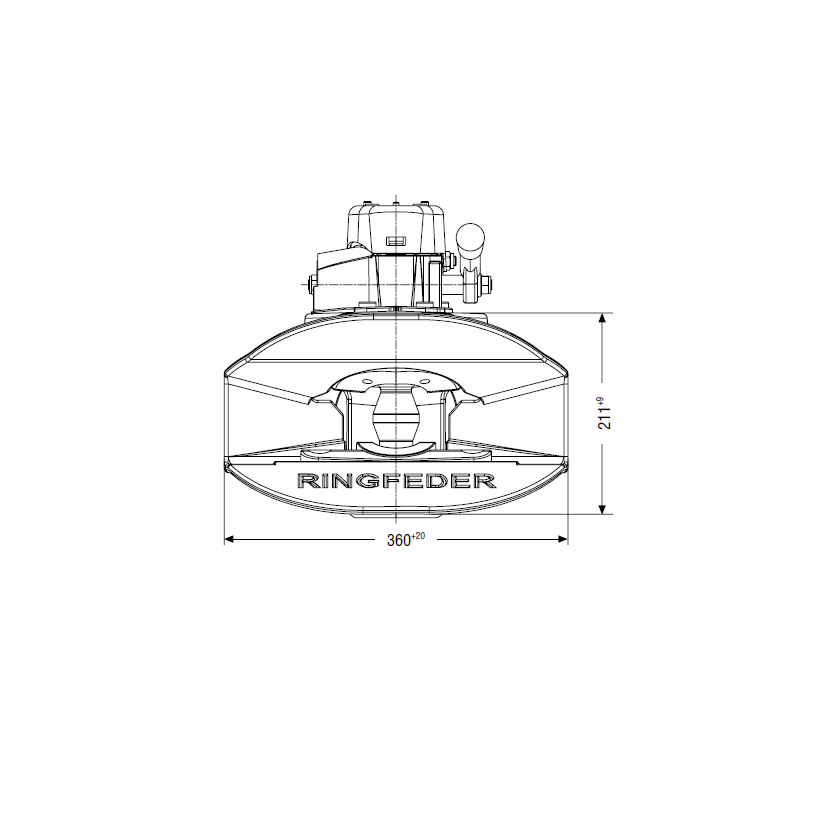 RINGFEDER Anhängerkupplung automatisch 5050 A ohne Sensor - 14991058