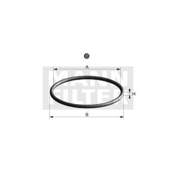 MANN-FILTER Dichtung, Ölfilter Di 124-01 - Di12401