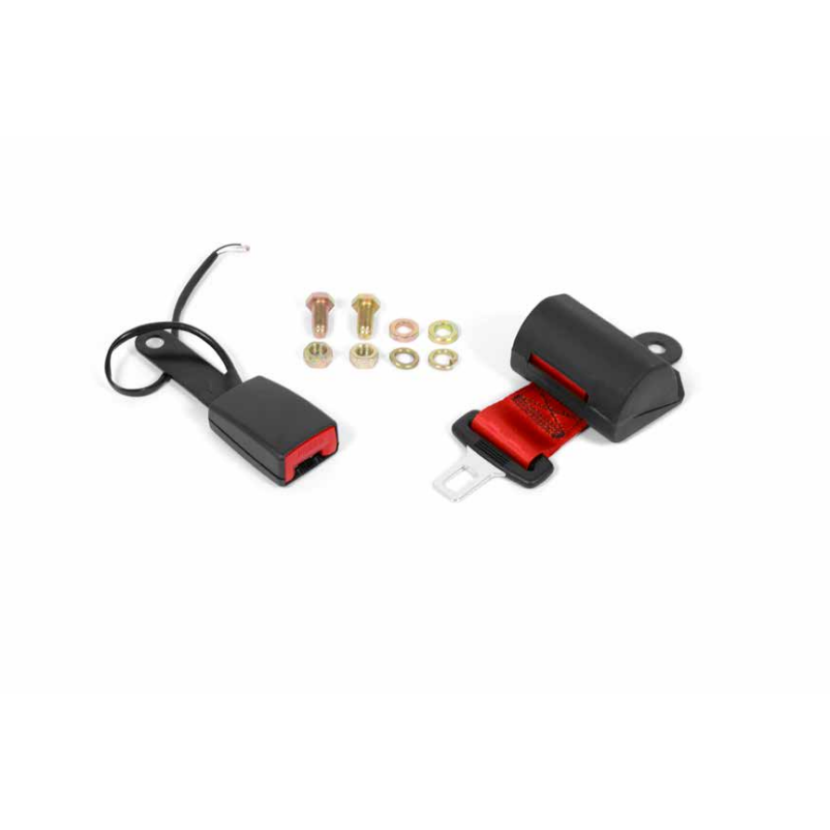 Beckengurt Automatik mit Retraktor-Aufroller ROT