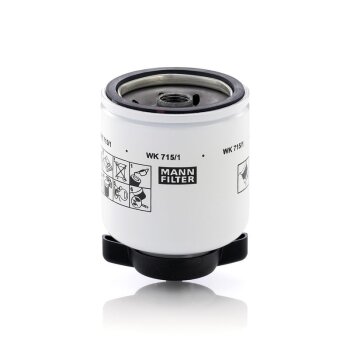 MANN-FILTER Kraftstofffilter WK 715/1 - WK715/1 für...