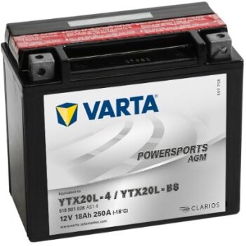 VARTA Starterbatterie 518901026A514 für 2-80310055;...