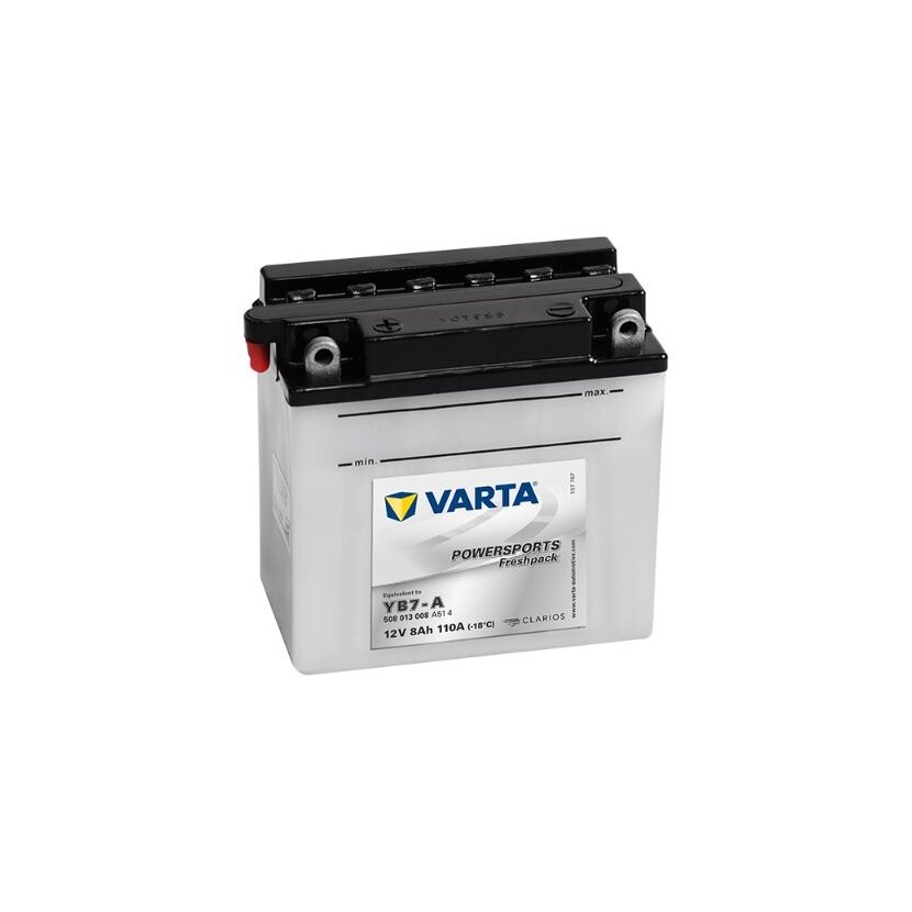 VARTA Starterbatterie 508013008A514; Spannung 12V; Kapazität 8AH