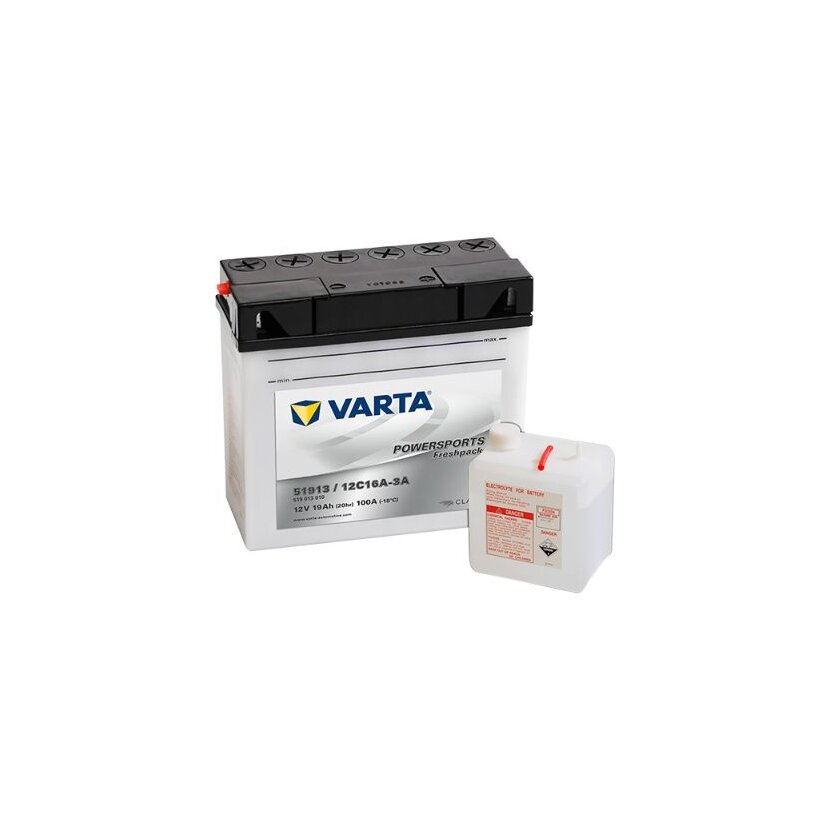 VARTA Starterbatterie 519013024I314; Spannung 12V; Kapazität 19AH