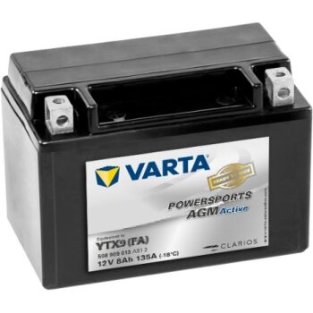 VARTA Starterbatterie 508909013A512; Spannung 12V;...