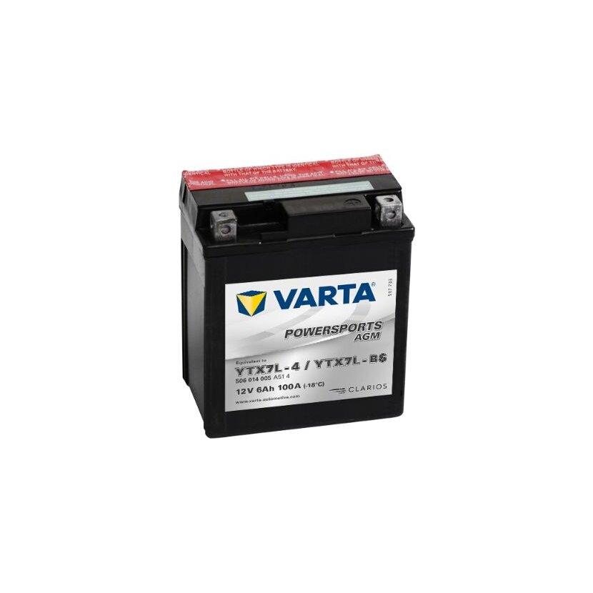 VARTA Starterbatterie 506014005A514; Spannung 12V; Kapazität 6AH