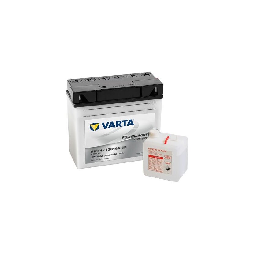 VARTA Starterbatterie 518014010I314; Spannung 12V; Kapazität 18AH