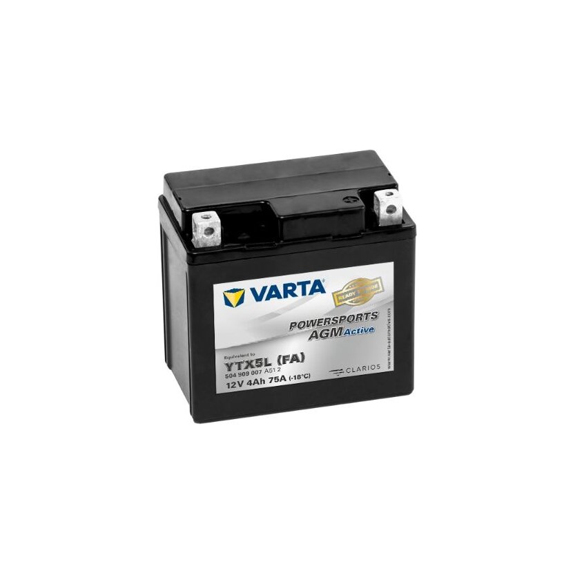 VARTA Starterbatterie 504909007A512; Spannung 12V; Kapazität 4AH