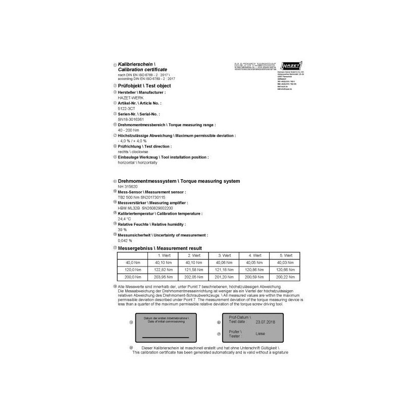 HAZET Drehmomentschlüssel 5108-3CT - 51083CT