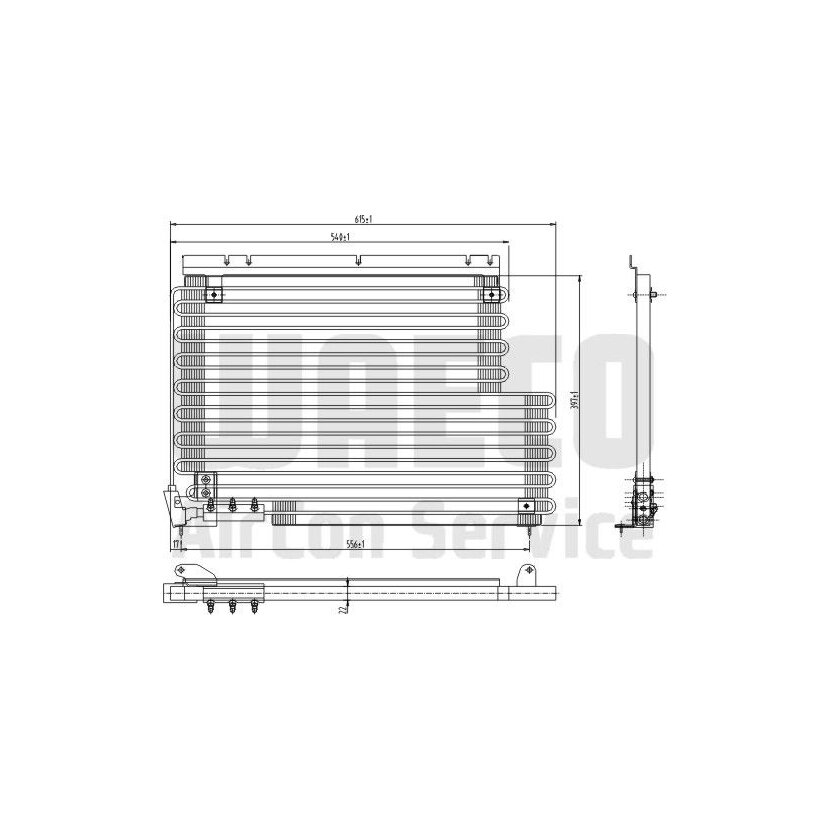 WAECO Kondensator, Klimaanlage 8880400104 für 6848131