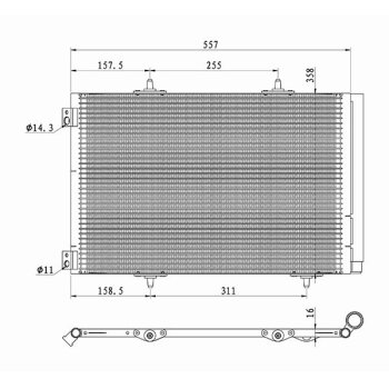 WAECO Kondensator, Klimaanlage 8880400601 für 6455EK