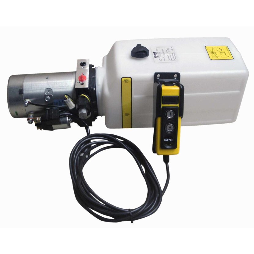 Elektrohydraulik-Aggregat, 12 Volt, 7 Liter-Tank
