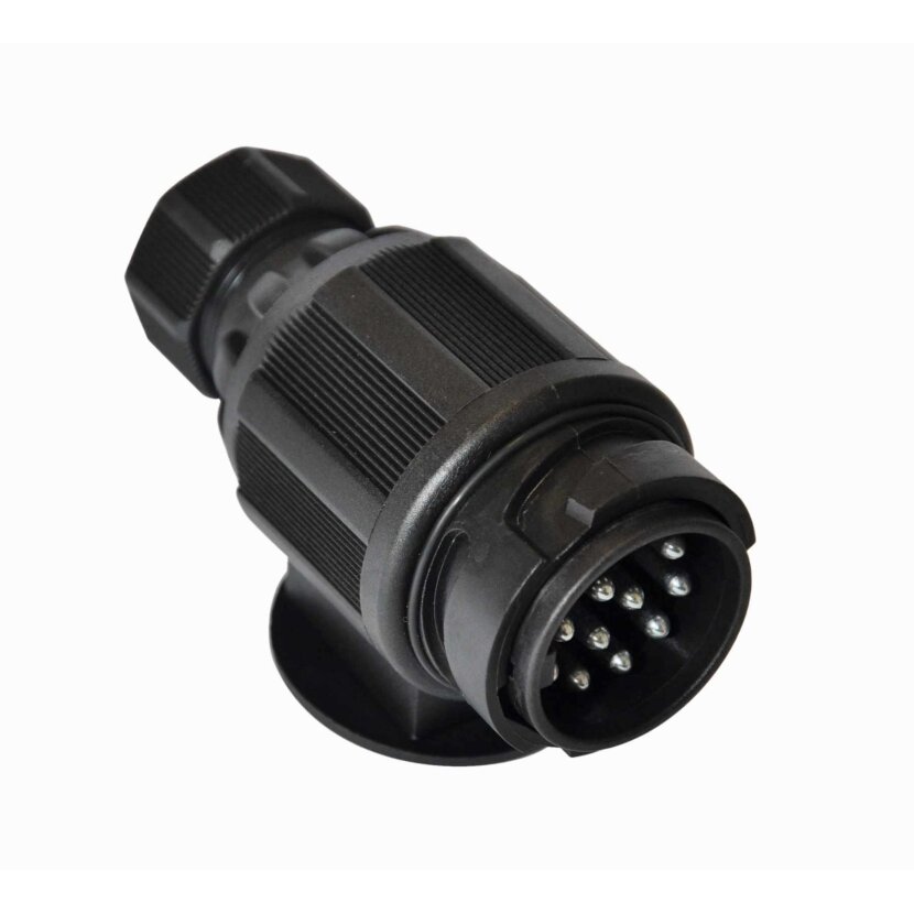 Stecker 13-polig, 12V, Kunststoff, drehbar