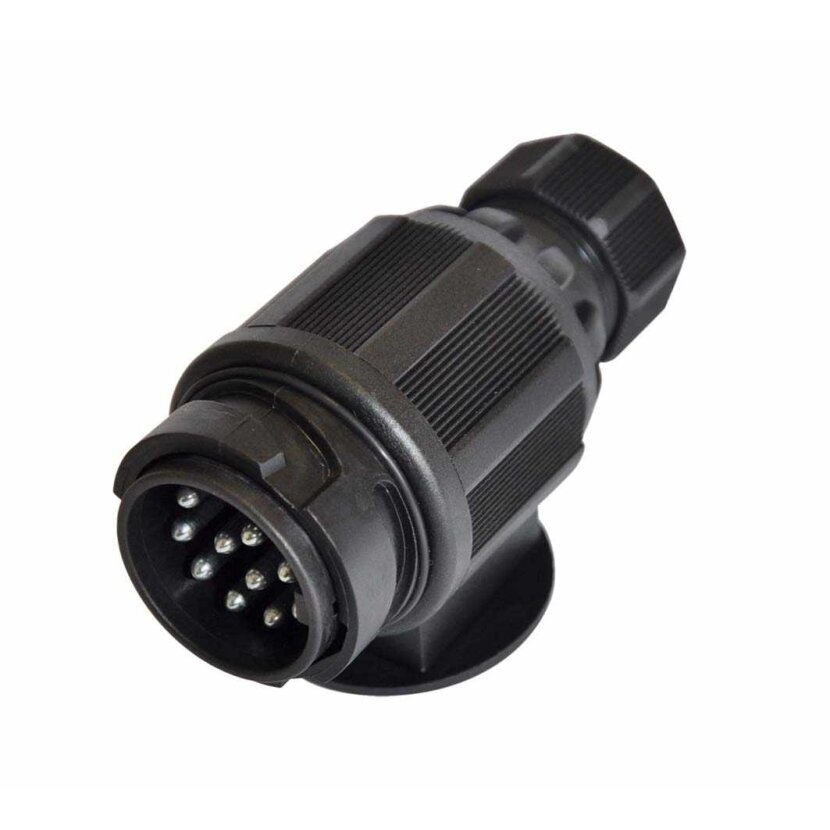 Stecker 13-polig, 12V, Kunststoff, drehbar