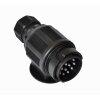 Stecker 13-polig, 12V, Kunststoff, drehbar