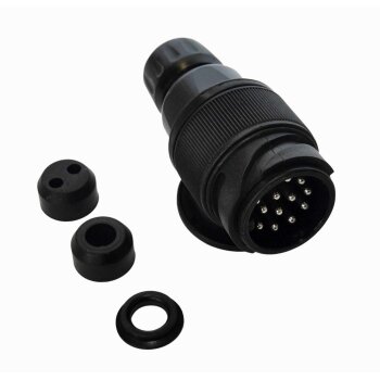 Stecker 13-polig, 12V, Kunststoff, drehbar