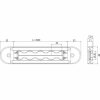 Wistra Airlineschiene, eckig, L 3000 mm, Alu, Rammschutz