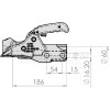 Kugelkupplung, 3500 kg, AK 351, Durchmesser 60 mm