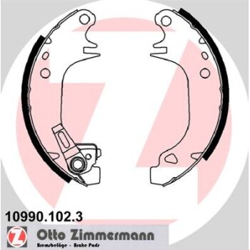 ZIMMERMANN Bremsbackensatz 10990.102.3 - 109901023...