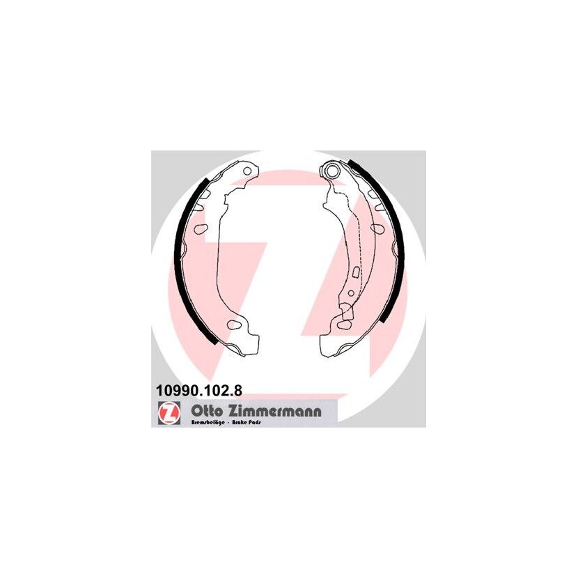 ZIMMERMANN Bremsbackensatz 10990.102.8 - 109901028 für 1694