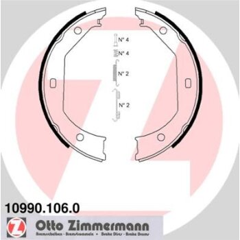 ZIMMERMANN Bremsbackensatz, Feststellbremse 10990.106.0 -...