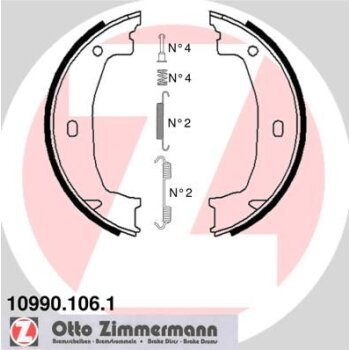ZIMMERMANN Bremsbackensatz, Feststellbremse 10990.106.1 -...