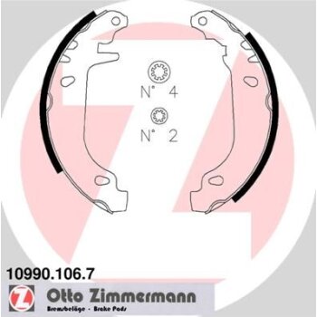 ZIMMERMANN Bremsbackensatz 10990.106.7 - 109901067...