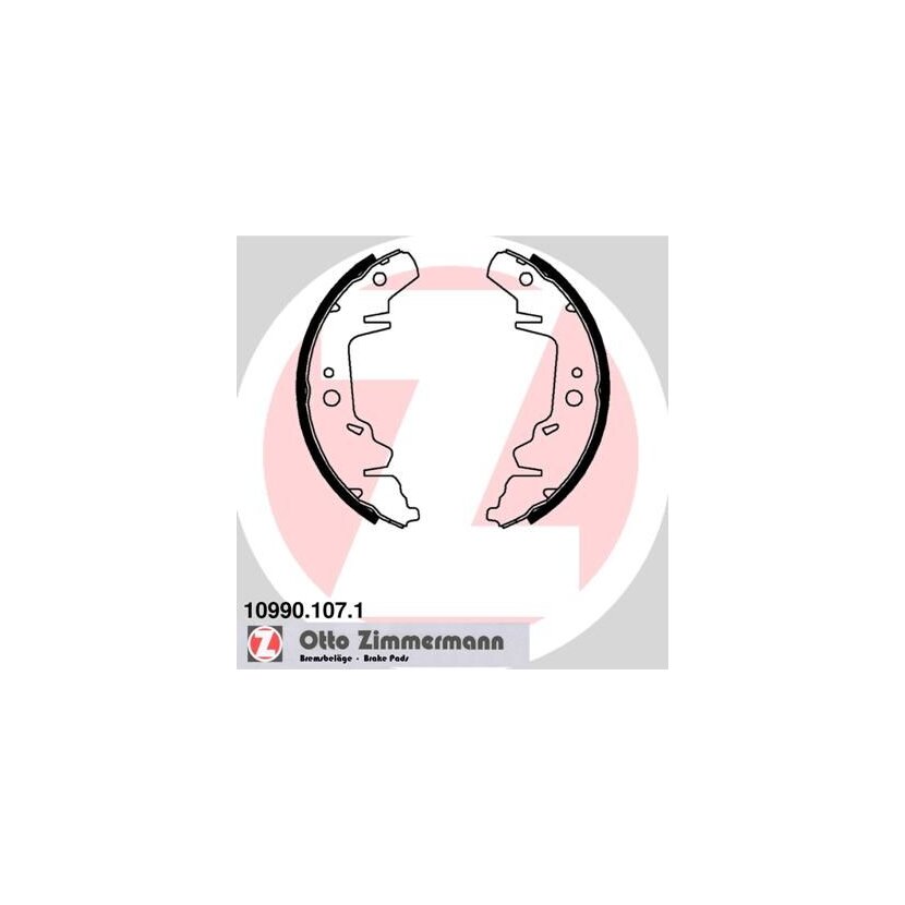 ZIMMERMANN Bremsbackensatz 10990.107.1 - 109901071 für 0K56A2638ZA