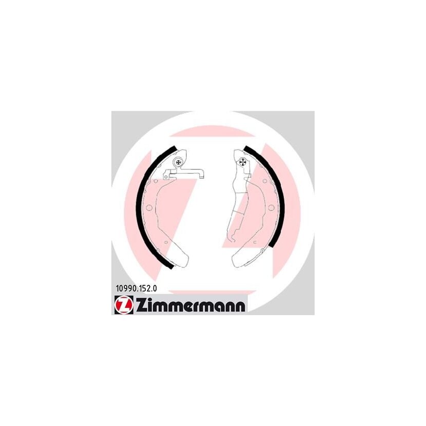 ZIMMERMANN Bremsbackensatz 10990.152.0 - 109901520 für 251 609 531G