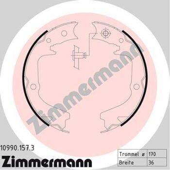 ZIMMERMANN Bremsbackensatz, Feststellbremse 10990.157.3 -...