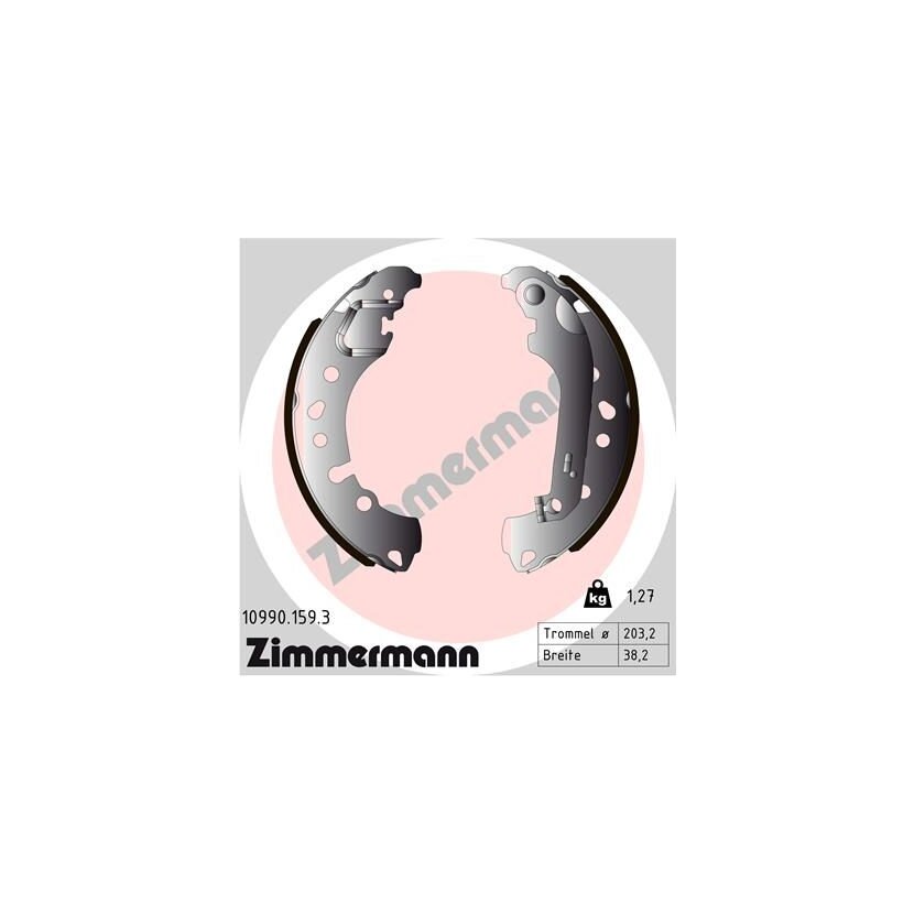 ZIMMERMANN Bremsbackensatz 10990.159.3 - 109901593 für 2 112 555