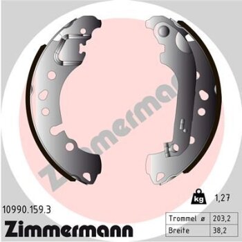 ZIMMERMANN Bremsbackensatz 10990.159.3 - 109901593...