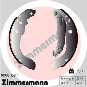 ZIMMERMANN Bremsbackensatz 10990.159.4 - 109901594...
