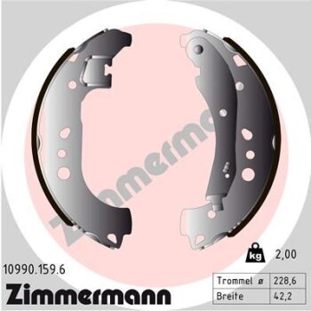 ZIMMERMANN Bremsbackensatz 10990.159.6 - 109901596...