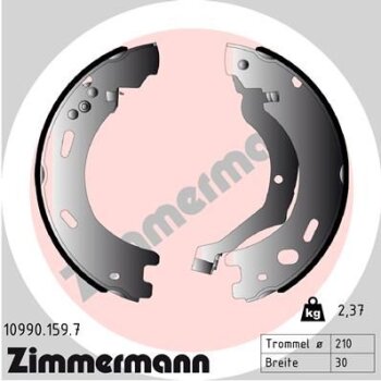 ZIMMERMANN Bremsbackensatz, Feststellbremse 10990.159.7 -...