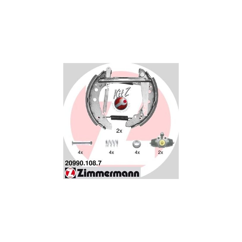 ZIMMERMANN Bremsbackensatz 20990.108.7 - 209901087 für 171 609 525 A