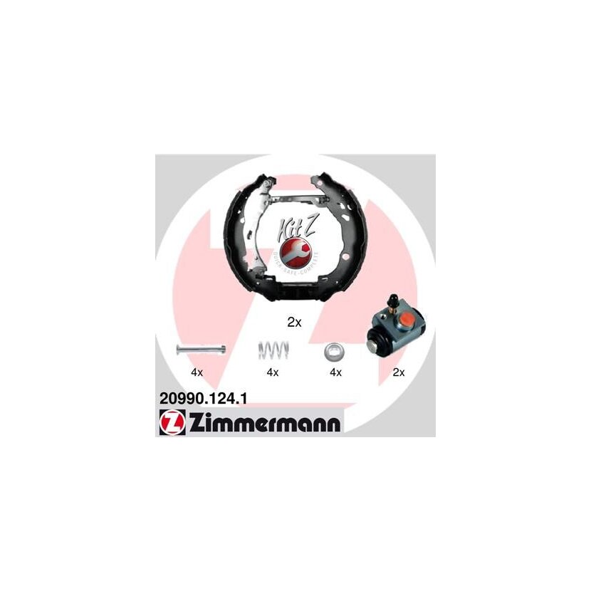ZIMMERMANN Bremsbackensatz 20990.124.1 - 209901241 für 0077362365