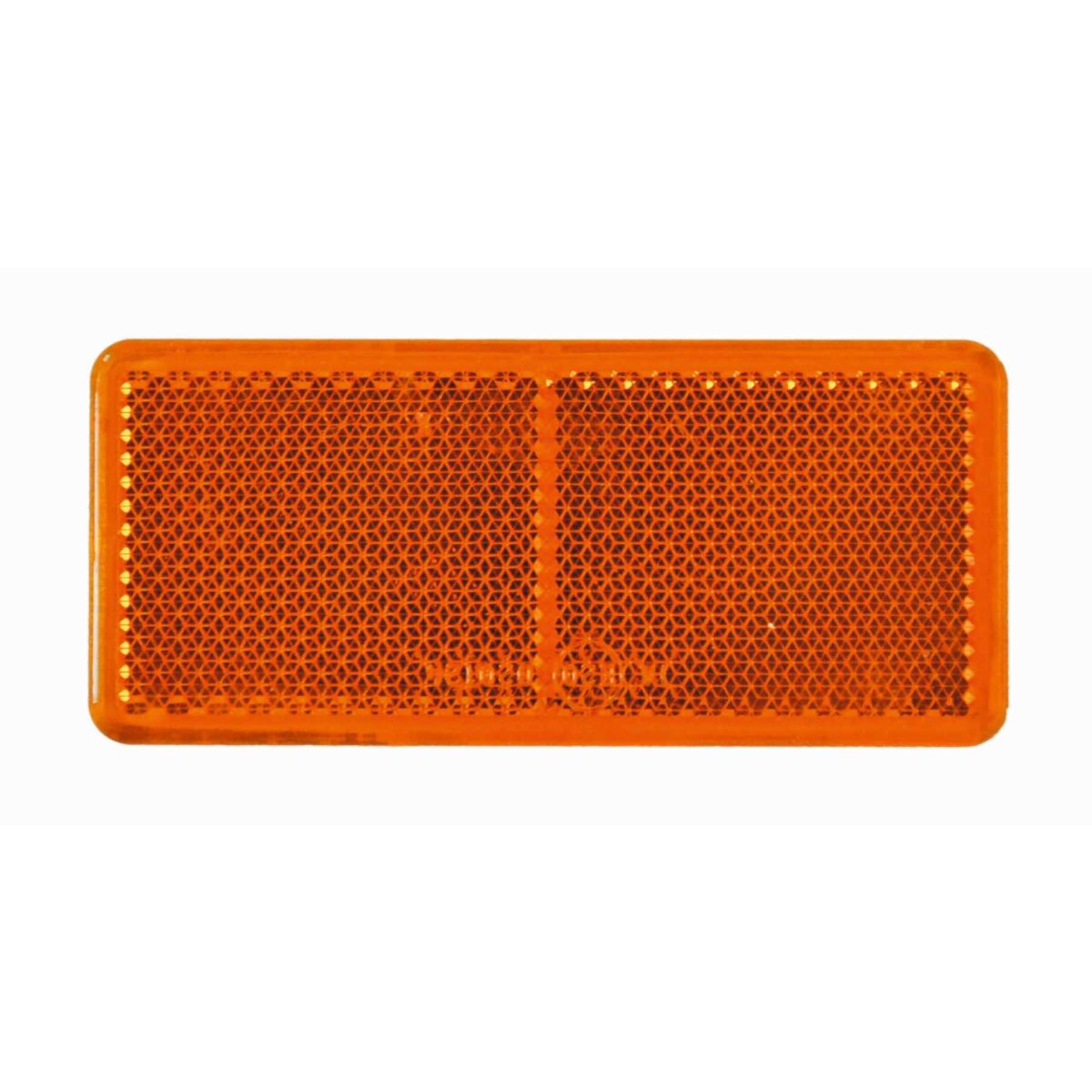 2 x Seitenrückstrahler 90 x 40 mm, gelb zum Kleben