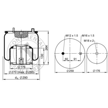 CONTITECH AIR SPRING Federbalg, Luftfederung 4862 N1 P02...