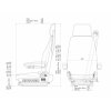 GRAMMER LKW Sitz Fahrersitz Arizona Basic - IVECO/Scania - 1040657 -  MSG 90.3G