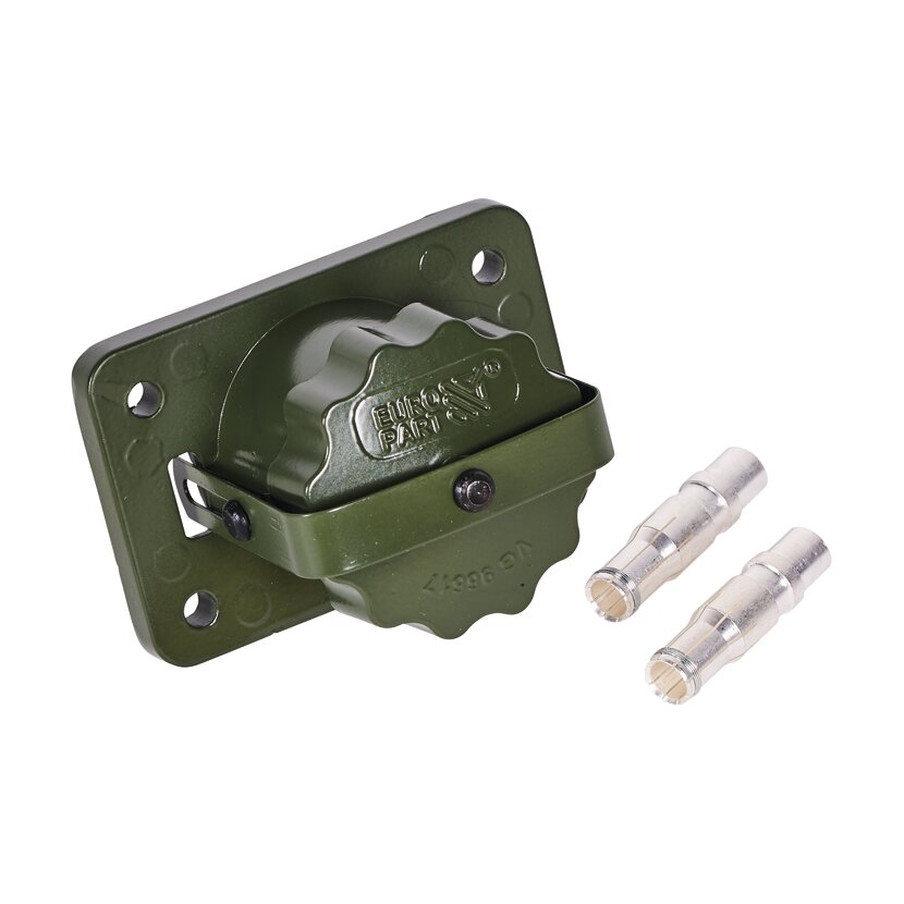 Hochstrom-Steckdose - NATO Steckdose 2polig 24V 35mm² gedrehter Crimpkontakt