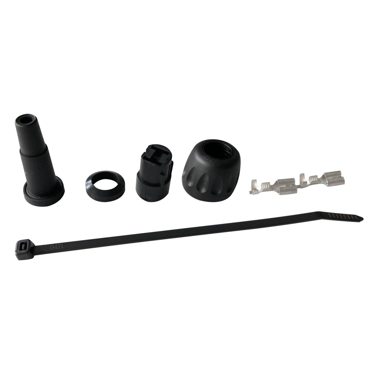 ASPÖCK Anschlussstecker, schwarz, 2-pol. ASS, Buchse - 13-5626-284  