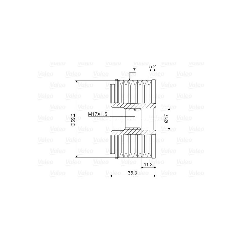 VALEO Generatorfreilauf 588088