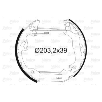 VALEO Bremsbackensatz 554857