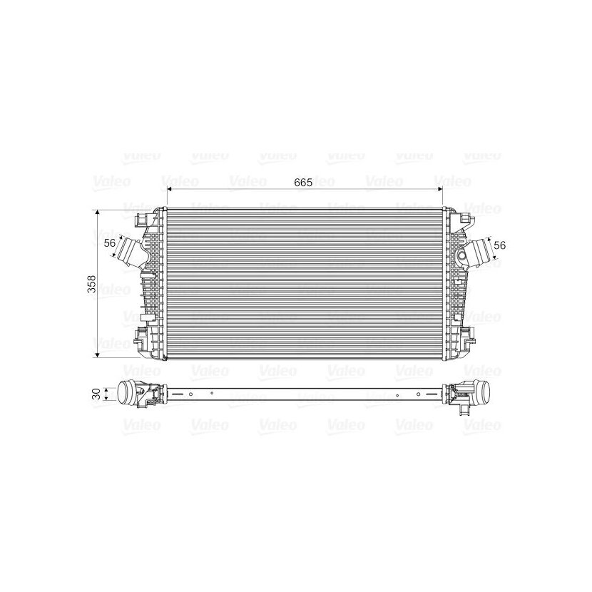 VALEO Ladeluftkühler 818567 für 1302133