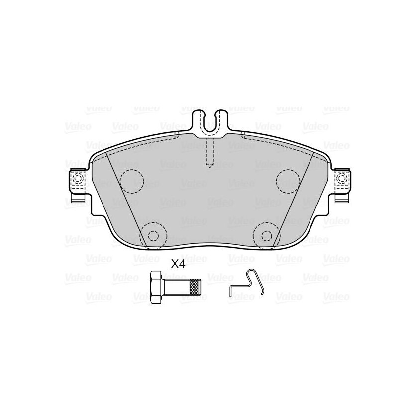 VALEO Bremsbelagsatz, Scheibenbremse 601503 für 0004203002