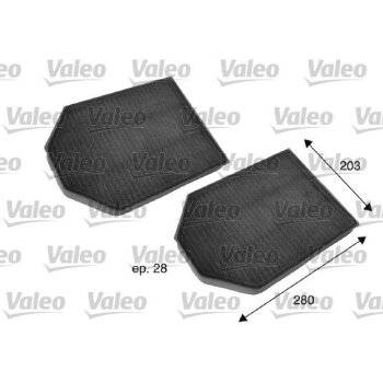 VALEO Filter, Innenraumluft 698791 für 4D0819439A