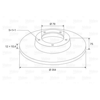 VALEO Bremsscheibe 197017 für LR031844