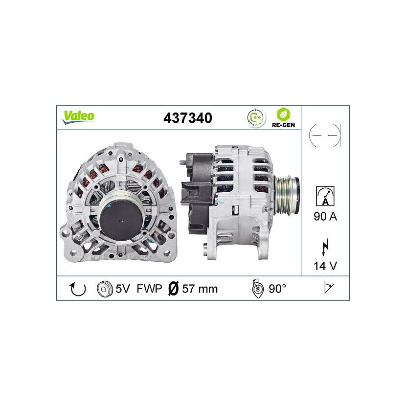 VALEO Generator 437340 für 028903029A